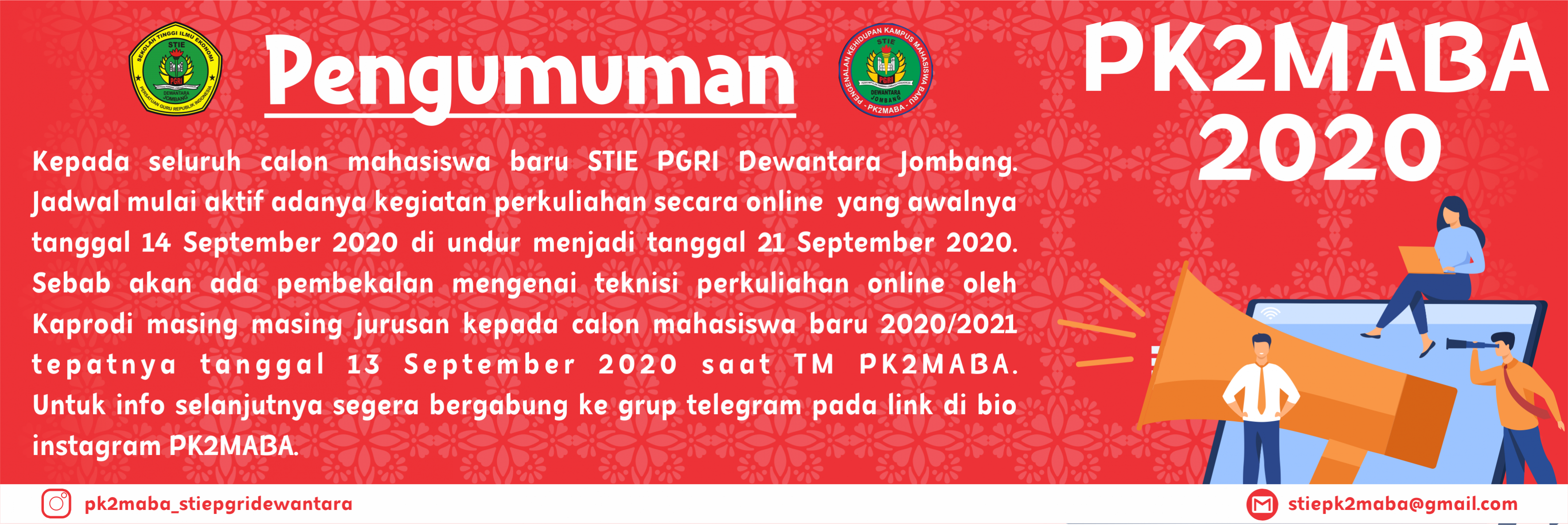 PENGUMUMAN INFORMASI PK2MABA