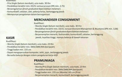 Lowongan Kerja CenterPoint Departement Store