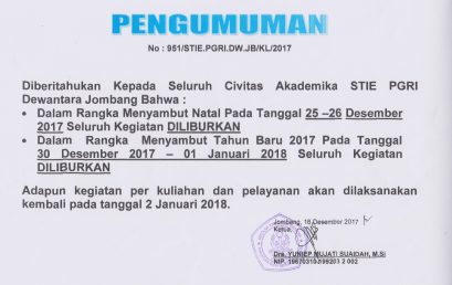 LIBUR NATAL DAN TAHUN BARU 2018