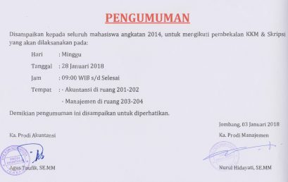 Pembekalan KKM & SKRIPSI