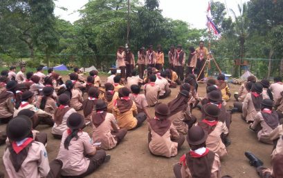 UKM PRAMUKA STIE PGRI DEWANTARA JOMBANG SUKSES MENGADAKAN PENERIMAAN TAMU RACANA (PTR) DI WONOSALAM JOMBANG