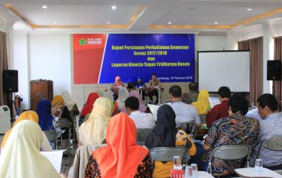 RAPAT KOORDINASI PERSIAPAN PERKULIAHAN SEMESTER GENAP TAHUN AKADEMIK 2017/2018
