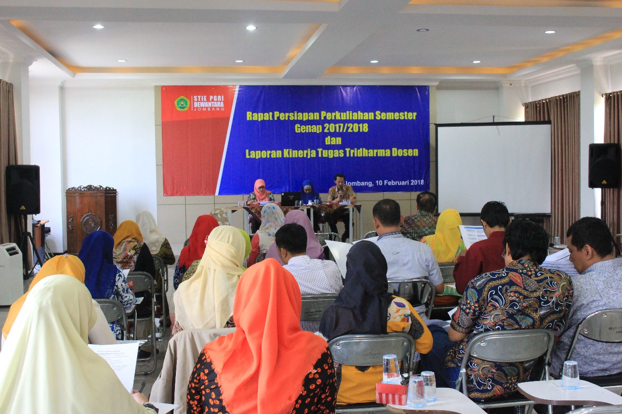 RAPAT KOORDINASI PERSIAPAN PERKULIAHAN SEMESTER GENAP TAHUN AKADEMIK 2017/2018