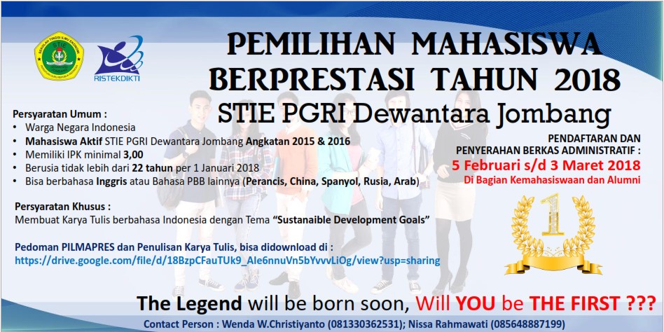 Pemilihan Mahasiswa Berprestasi Tahun 2018