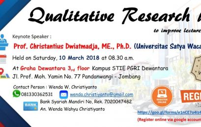 QUALITATIVE RESEARCH WORKSHOP