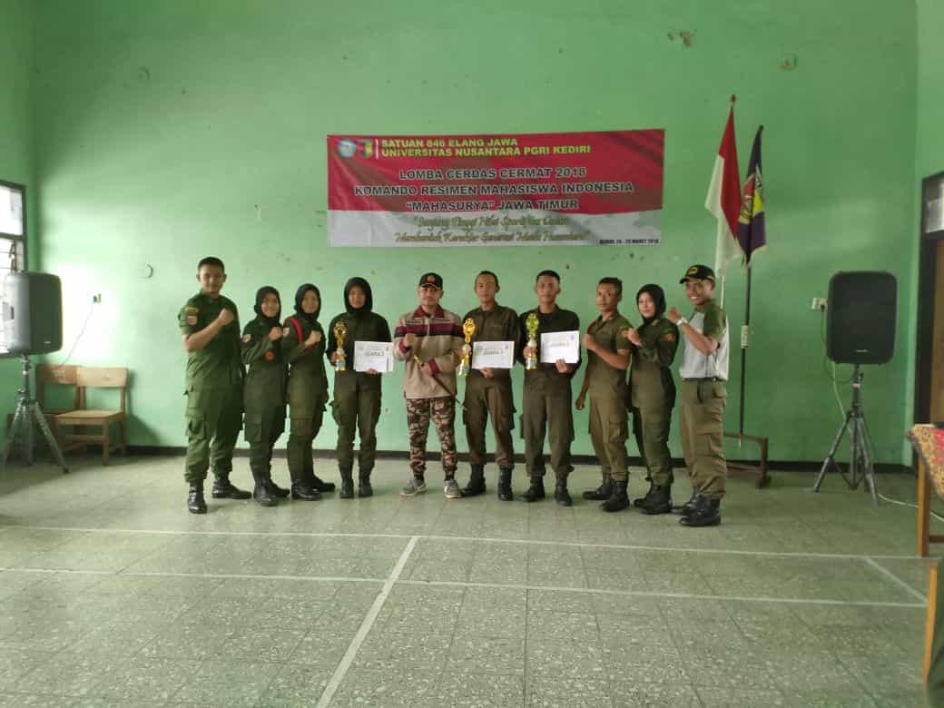 MENWA STIE PGRI DEWANTARA JOMBANG RAIH JUARA LOMBA CERDAS CERMAT DI UNIVERSITAS NUSANTARA PGRI KEDIRI