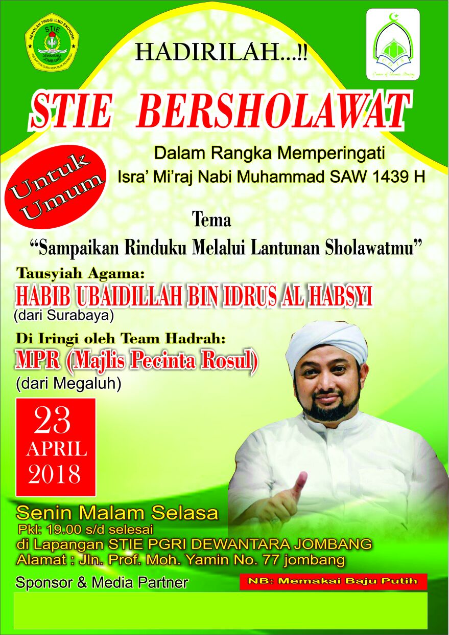 STIE BERSOLAWAT DALAM RANGKA MEMPERINGATI ISRA’ MI’RAJ NABI MUHAMMAD SAW 1439 H