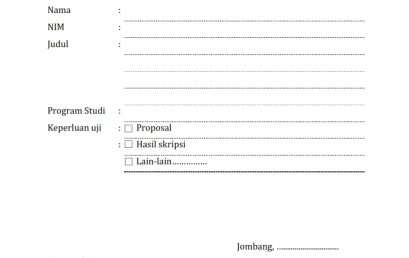 FORMULIR PENGANTAR CEK PLAGIASI