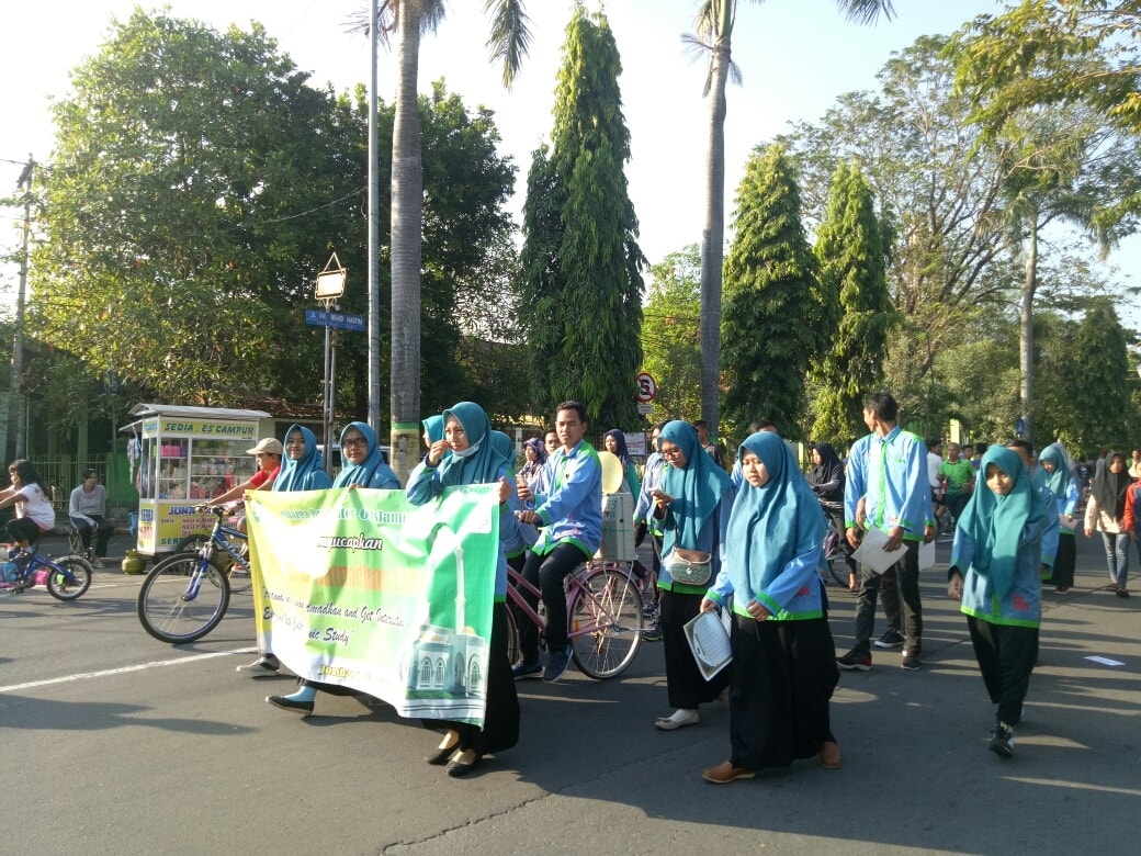 PAWAI GEMA RAMADHAN DALAM RANGKA MENYAMBUT DATANGNYA BULAN SUCI RAMADHAN 1439 H BERSAMA COIS STIE PGRI DEWANTARA JOMBANG