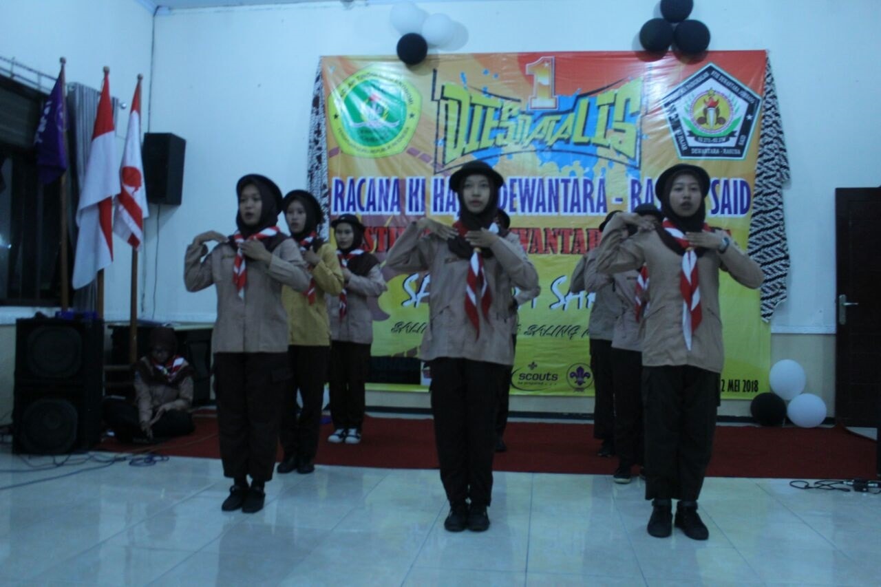 UKM PRAMUKA STIE PGRI DEWANTARA MENGADAKAN DIES NATALIS PRAMUKA KE-1