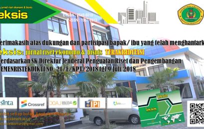 AKREDITASI EKSIS : Jurnal Riset Ekonomi & Bisnis