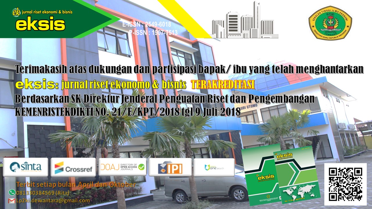 AKREDITASI EKSIS : Jurnal Riset Ekonomi & Bisnis