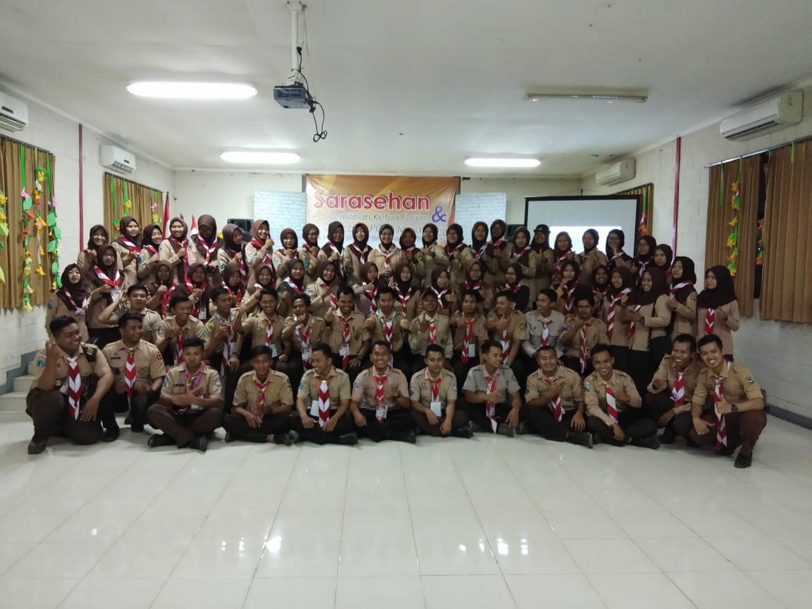 UKM PRAMUKA STIE PGRI DEWANTARA JOMBANG IKUTI SARASEHAN DAN PEMILIHAN KETUA UMUM RACANA PGRI JAWA TIMUR