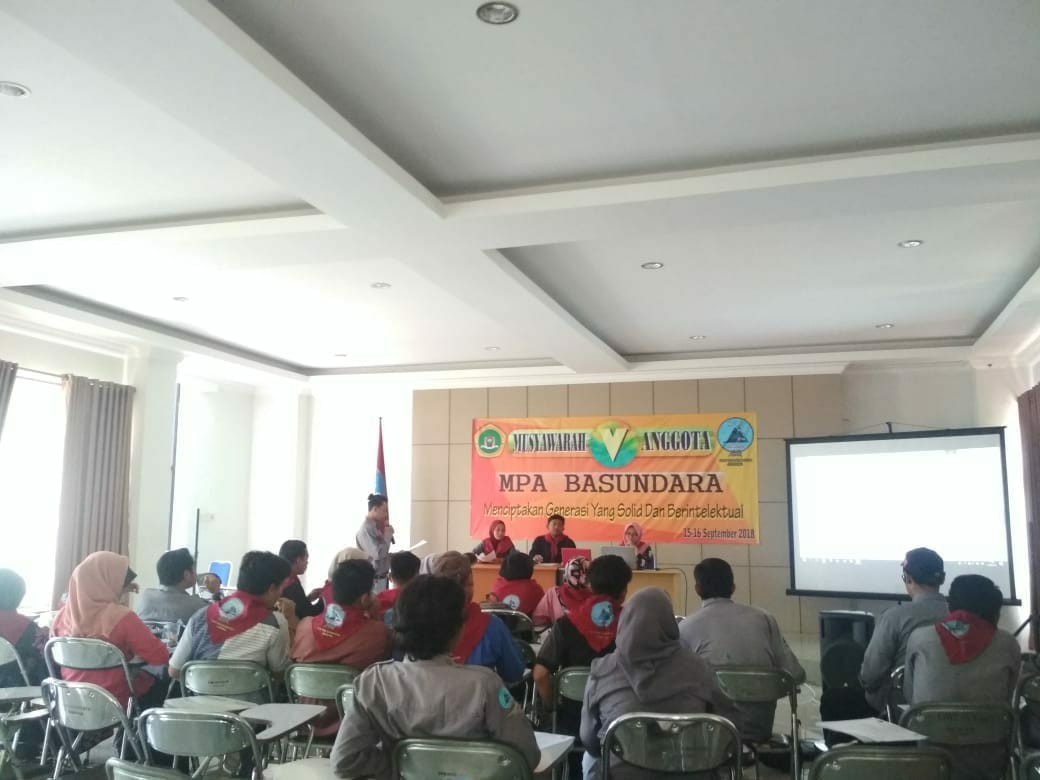 UKM MPA BASUNDARA STIE PGRI DEWANTARA JOMBANG MENYELENGGARAKAN MUSYAWARAH ANGGOTA (MUSANG) KE V