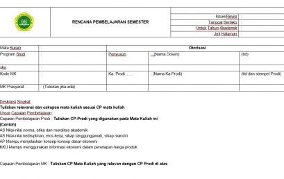 Form RPS dan CP Prodi Manajemen