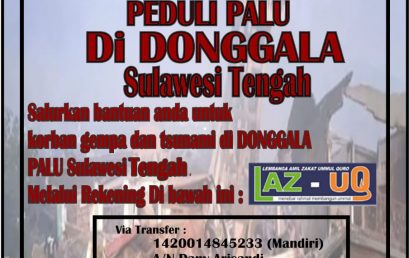 STIE PGRI DEWANTARA JOMBANG PEDULI PALU DI DONGGALA SULAWESI TENGAH