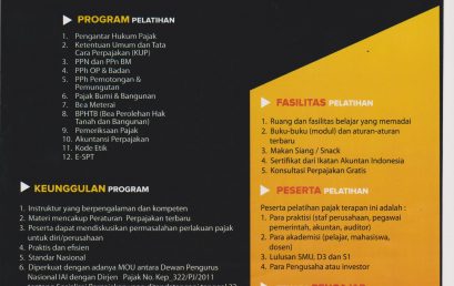 Pelatihan Pajak Terapan Brevet A & B