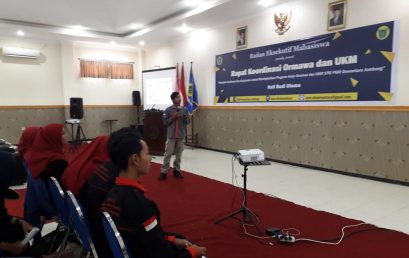RAPAT KOORDINASI (RAKOR) ORMAWA DAN UKM TAHUN 2019 SUKSES DIGELAR