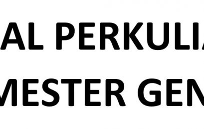 Jadwal Perkuliahan Semester Genap 2018-2019