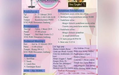 HARMONI DEWANTARA PRESENT SINGING COMPETITION 2019