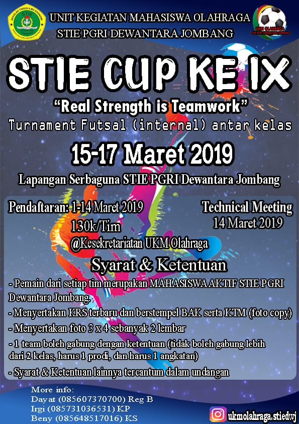STIE CUP KE IX “REAL STRENGTH IS TEAMWORK”