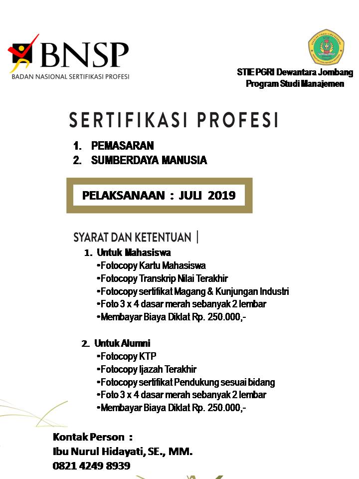 SERTIFIKASI PROFESI