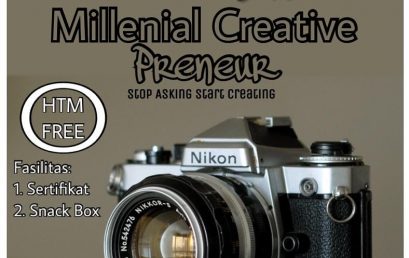 WORKSHOP FOOD PHOTOGRAPHY “MILLENIAL CREATIVE PRENEUR”