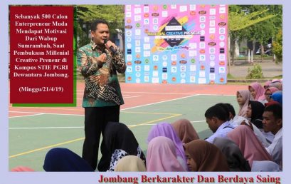 MEMERIAHKAN HARI KARTINI, STIE PGRI DEWANTARA JOMBANG GELAR PELATIHAN MILENIAL CREATIVE PRENEUR TAHUN 2019