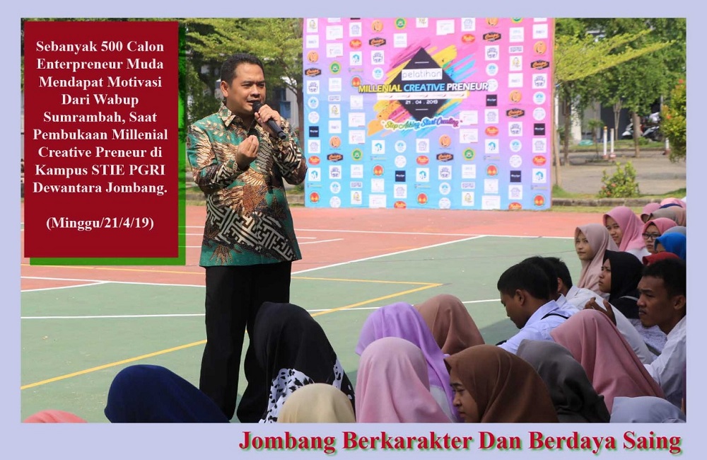 MEMERIAHKAN HARI KARTINI, STIE PGRI DEWANTARA JOMBANG GELAR PELATIHAN MILENIAL CREATIVE PRENEUR TAHUN 2019