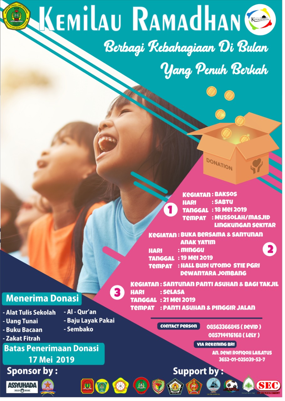 KEMILAU RAMADHAN 2019 BERSAMA UKM DAN ORMAWA STIE PGRI DEWANTARA JOMBANG KEMILAU RAMADHAN 2019 BERSAMA UKM DAN ORMAWA STIE PGRI DEWANTARA JOMBANG