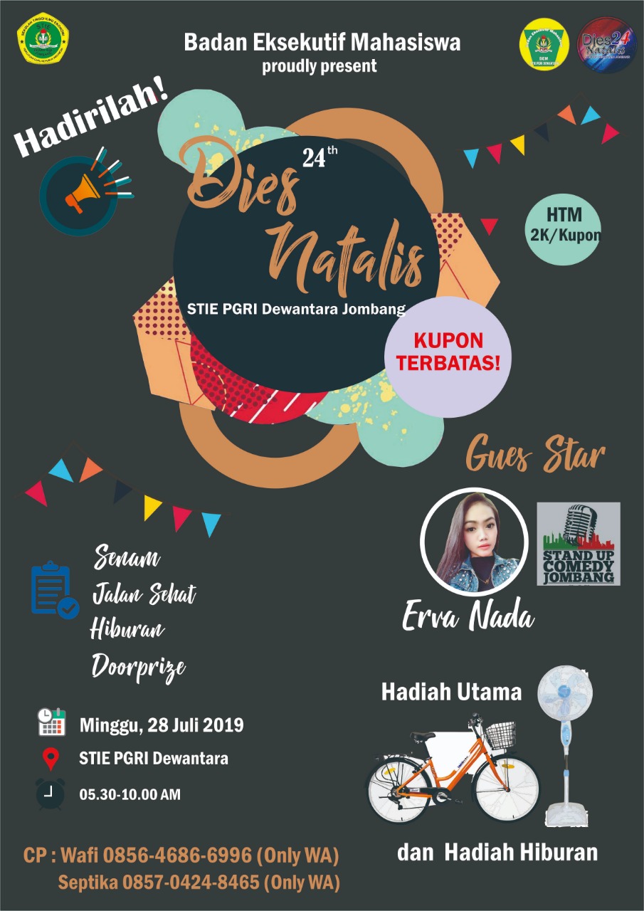 SENAM DAN JALAN SEHAT DALAM RANGKA 24th DIES NATALIS STIE PGRI DEWANTARA JOMBANG SENAM DAN JALAN SEHAT DALAM RANGKA 24th DIES NATALIS STIE PGRI DEWANTARA JOMBANG