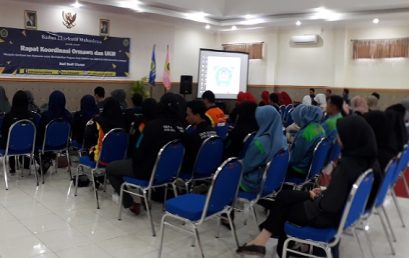 BADAN EKSEKUTIF MAHASISWA (BEM) STIE PGRI DEWANTARA JOMBANG GELAR RAPAT KOORDINASI ORMAWA (RAKOR)