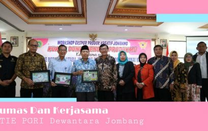 STIE PGRI DEWANTARA JOMBANG BEKERJA SAMA DENGAN KANTOR BEA CUKAI GELAR WORKSHOP EKSPOR PRODUK KREATIF JOMBANG BAGI PEMULA