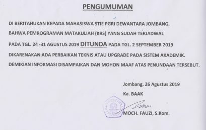 PENGUMUMAN PEMROGRAMAN