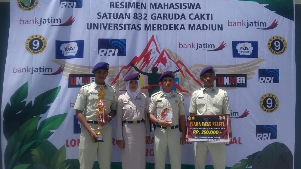 UKM MENWA STIE PGRI DEWANTARA JOMBANG BERHASIL MERAIH THE BEST SELFIE DALAM AJANG LONG MARCH MERAH PUTIH MENWA (LLMMPM ) TAHUN 2019