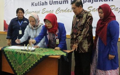 KULIAH UMUM, PENANDATANGANAN MoU,  DAN PERESMIAN TAX CENTER DEWANTARA