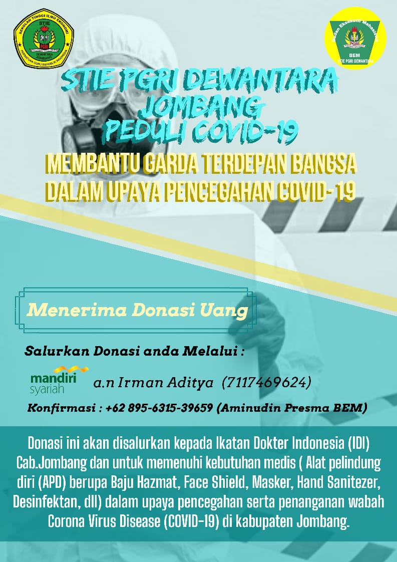 STIE PGRI Dewantara Peduli COVID-19