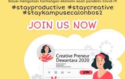 PELATIHAN ONLINE WITH PENGUSAHA MUDA DEWANTARA