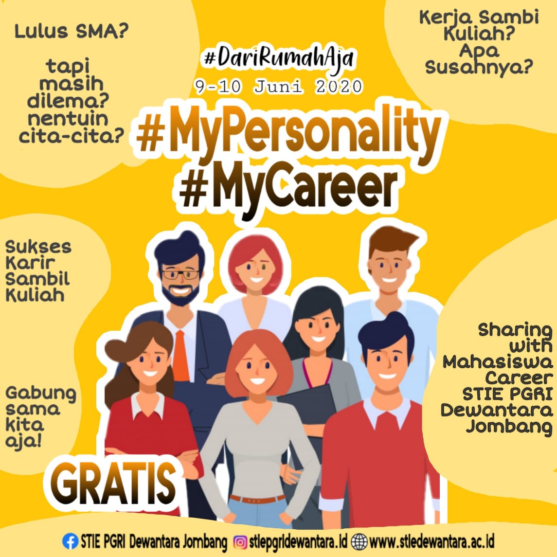 MY PERSONALITY, MY CAREER WITH STIE PGRI DEWANTARA JOMBANG MY PERSONALITY, MY CAREER WITH STIE PGRI DEWANTARA JOMBANG