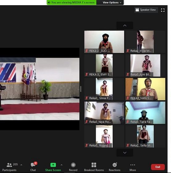 DIGELAR SECARA VIRTUAL, UKM PRAMUKA STIE PGRI DEWANTARA JOMBANG SUKSES ADAKAN PENERIMAAN ANGGOTA RACANA (PAR) TAHUN 2021