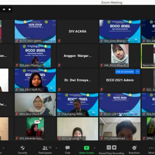 HIMAJE STIE PGRI DEWANTARA JOMBANG SUKSES GELAR  ESSAY ECONOMIC COMPETITION (ECC0) TAHUN 2021 SECARA ONLINE
